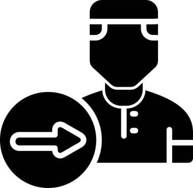 kullanıcı. Web simgesi basit illüstrasyon