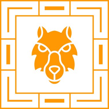 Kurt ikonu. Web basit illüstrasyonu