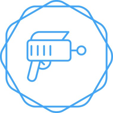 laser gun icon, vector illustration simple design clipart