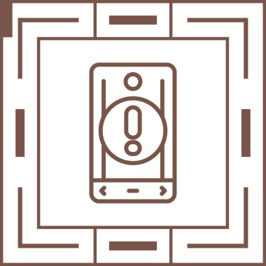 akıllı telefon simgesi, vektör illüstrasyonu basit tasarım