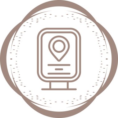 konum pin simgesi vektör illüstrasyonu 