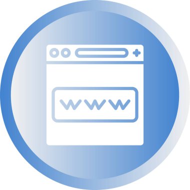 dünya çapında web simgesi vektör illüstrasyonu