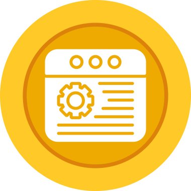 tarayıcı web simgesi, vektör illüstrasyonu 