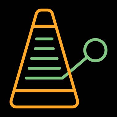 Metronom simgesinin basit çizimi