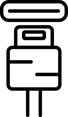 elektrik dolgu simgesi web illüstrasyonu