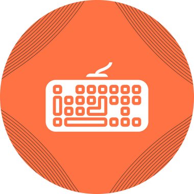 Klavye. Web simgesi basit tasarım