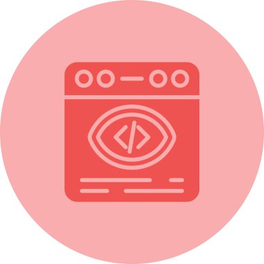 tarayıcı web simgesi, vektör illüstrasyonu 