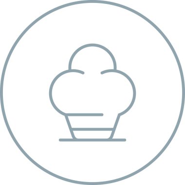 Şef Şapka web simgesi, basit vektör illüstrasyonu