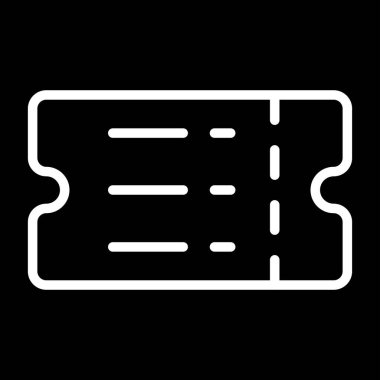 bilet web simgesi vektör çizimi