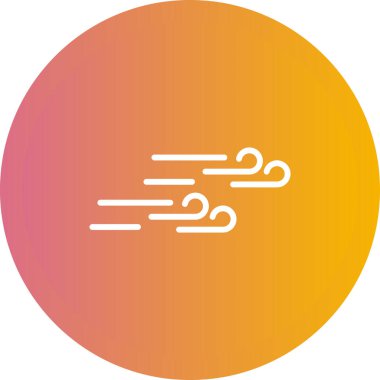 Rüzgar simgesinin vektör illüstrasyonu