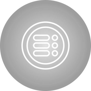 Bir Menü simgesinin vektör çizimi