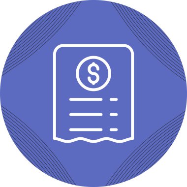 fatura simgesi, vektör illüstrasyonu basit tasarım