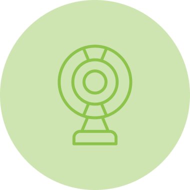 Web kamerası web simgesi vektör illüstrasyonu