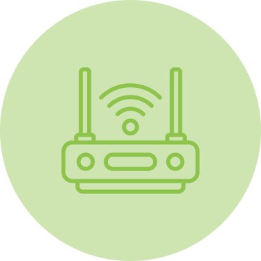 Wi-fi yönlendirici. Web simgesi basit illüstrasyon