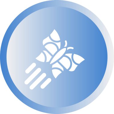 Kelebek web simgesi, vektör çizim