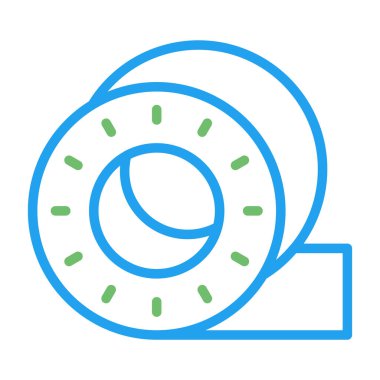 Koli bandı. Web simgesi basit donut çizimi