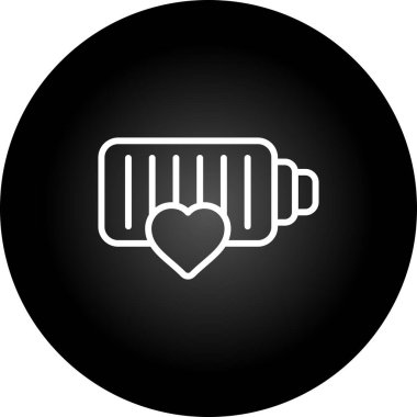 Batarya Durumu web simgesi, basit vektör illüstrasyonu