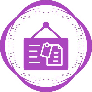 Tahta web simgesi, basit illüstrasyon