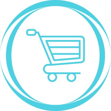 alışveriş simgesi vektör illüstrasyonu 