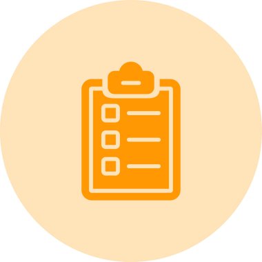 Kontrol listesi. Web simgesi basit illüstrasyon