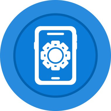 akıllı telefon simgesi, vektör illüstrasyonu basit tasarım