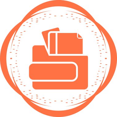 belge web simgesi vektör illüstrasyonu