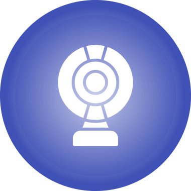 Web kamerası web simgesi vektör illüstrasyonu