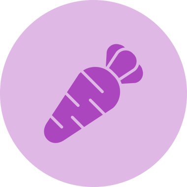 Havuç. Web simgesi basit illüstrasyon