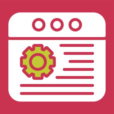 tarayıcı web simgesi, vektör illüstrasyonu 