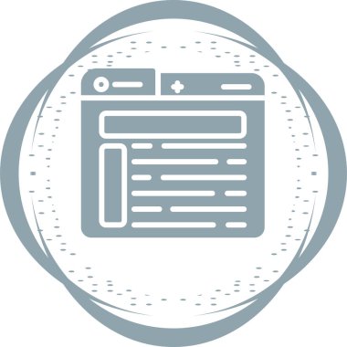 Düzen tasarımı ikon vektör illüstrasyonu