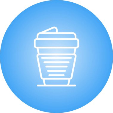 kahve fincanı simgesi web illüstrasyonu