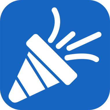 Modern Konfeti simgesinin vektör çizimi    