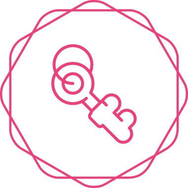 Anahtar. Web simgesi basit illüstrasyon