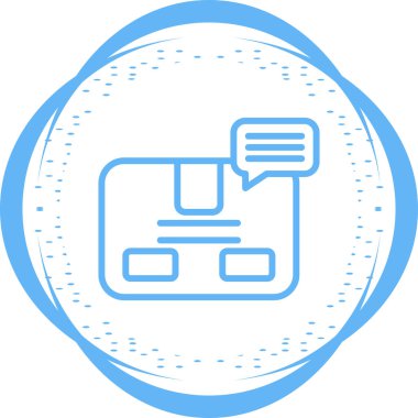 Skype sohbet simgesi, vektör illüstrasyonu
