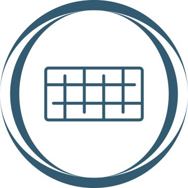 ızgara simgesi, ağ basit illüstrasyon