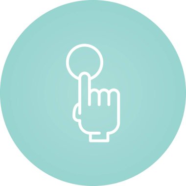 Beyaz Arkaplanda İmleç Simgesi İzole Edildi 