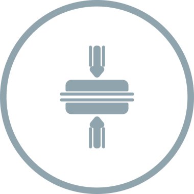 Yatay Birleştirme çizgi simgesi, düz sembol tasarımı. Bu basit element çizimi web ve mobil UI / UX için kullanılabilir.