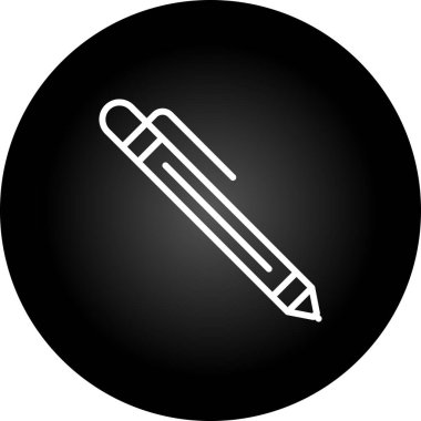 kalem simgesi, vektör illüstrasyonu basit tasarım