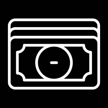 Para için. Web simgesi basit illüstrasyon