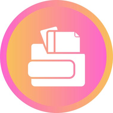 belge web simgesi vektör illüstrasyonu