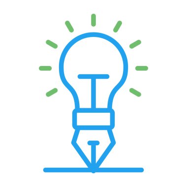 yaratıcılık web simgesi, vektör çizim