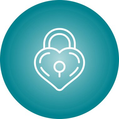 asma kilit simgesi, vektör illüstrasyonu basit tasarım