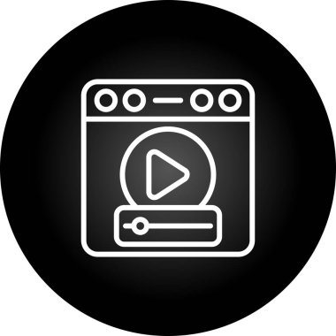 Tarayıcı simgesinin vektör illüstrasyonu