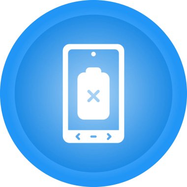 Boş Batarya simgesinin vektör çizimi