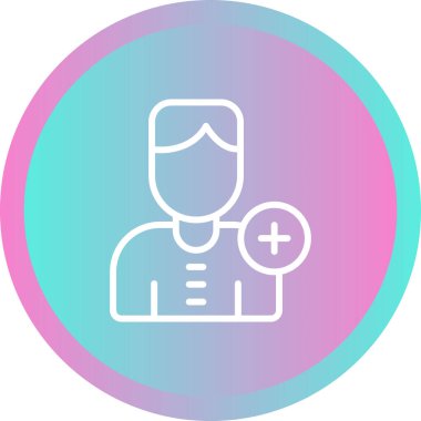 doktor simgesi, vektör illüstrasyonu basit tasarım