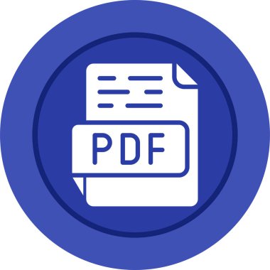 PDF dosya vektör simgesi 