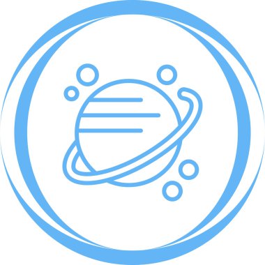 Gezegen web simgesi vektör illüstrasyonu 