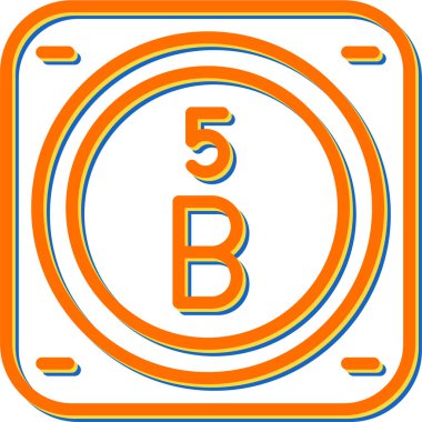 boron kimyasal element ağ basit illüstrasyon