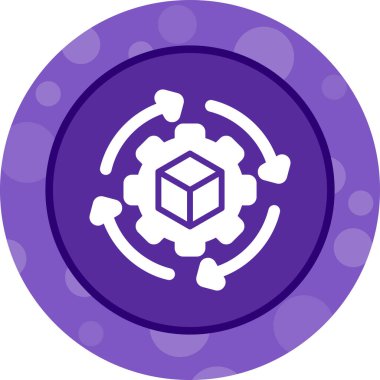  Tedarik Zinciri Analitik Simgesi Vektör İllüstrasyonu