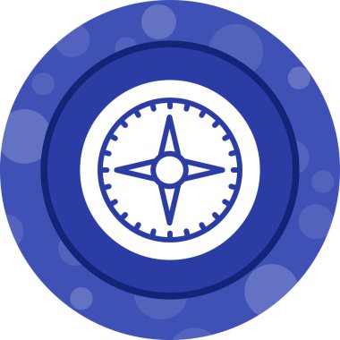pusula simgesi web basit illüstrasyon
